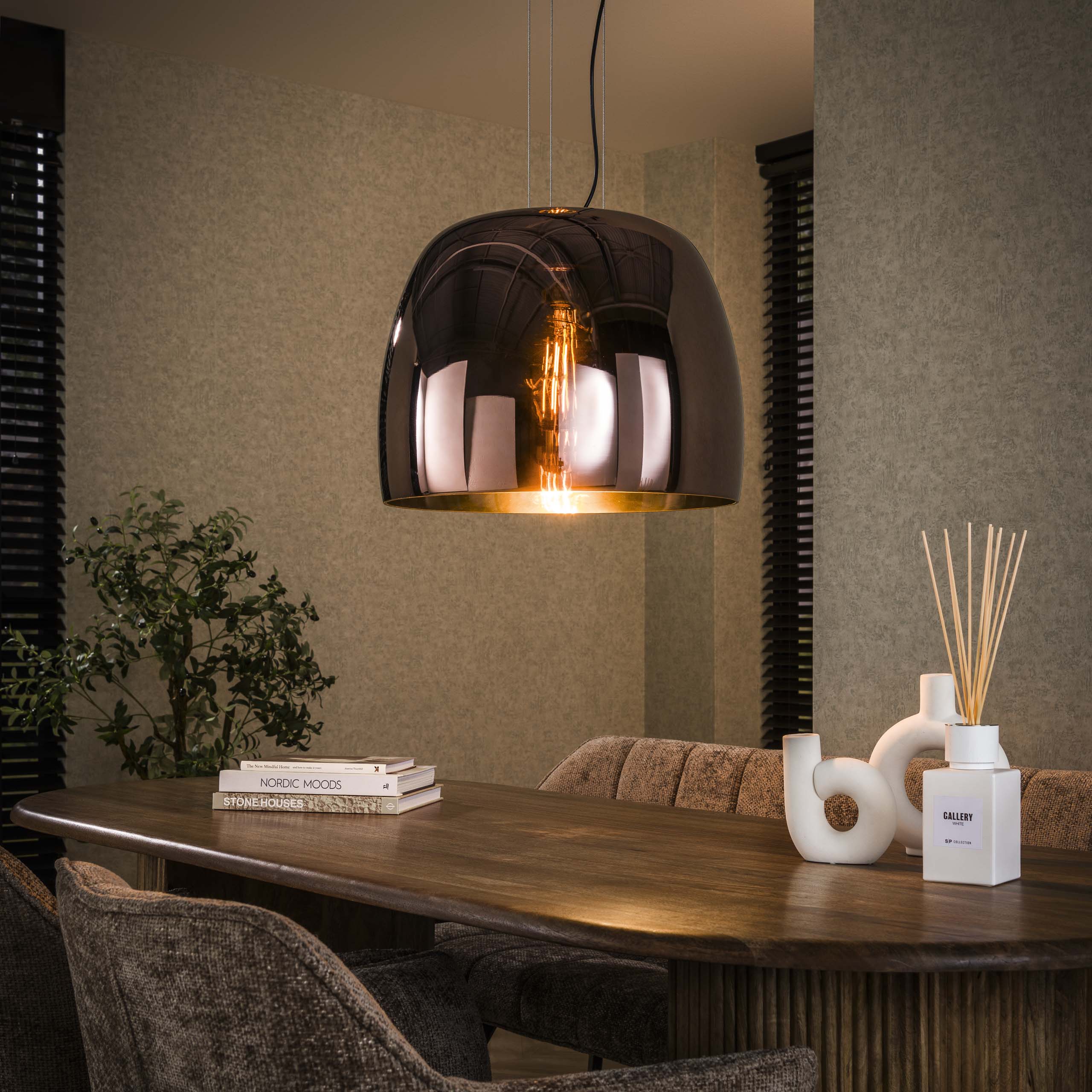 Hanglamp Drift Glass XL | 1-Lichts | Koper glas