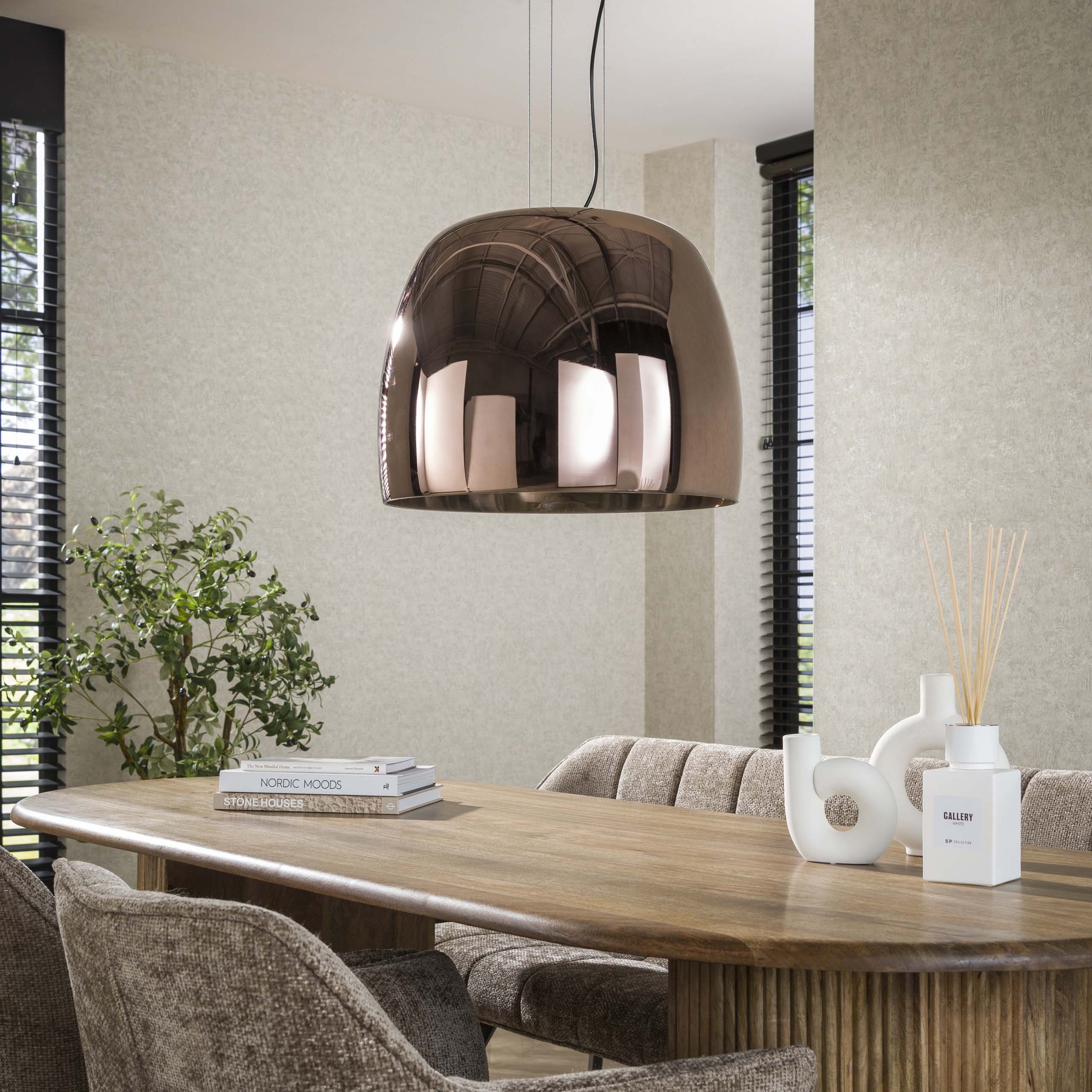 Hanglamp Drift Glass XL | 1-Lichts | Koper glas