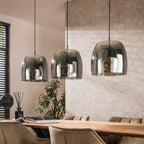 Hanglamp Drift Glass | 3-Lichts | Smoke grey glas