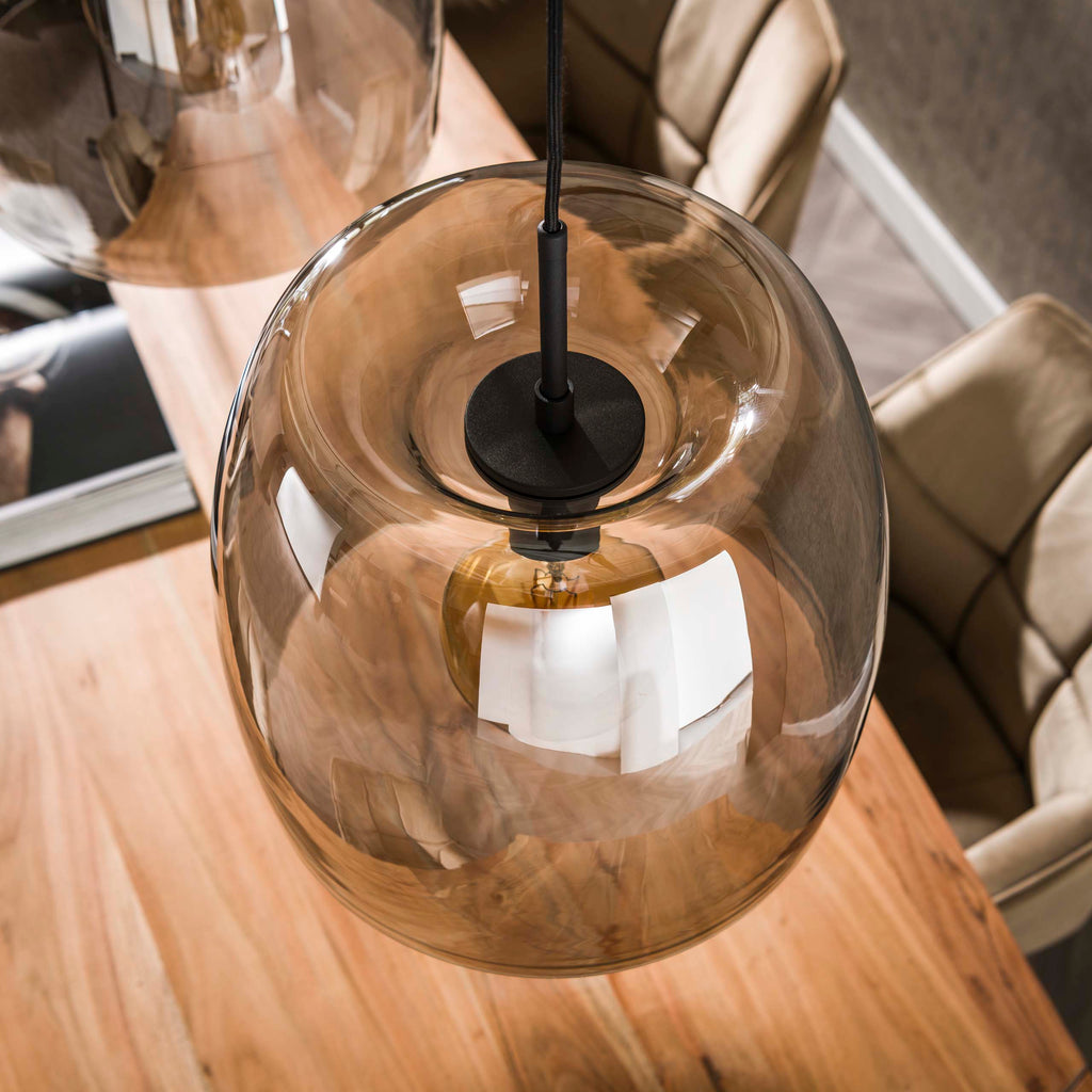 Hanglamp Drift Glass | 3-Lichts | Smoke grey glas