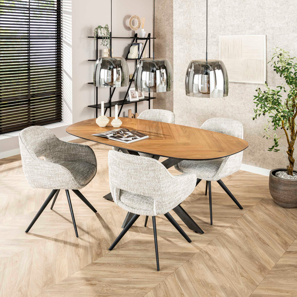 Hanglamp Drift Glass | 3-Lichts | Smoke grey glas