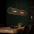 Hanglamp Cylinder Wire | 2-Lichts | Slate grey