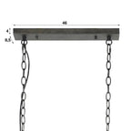 Hanglamp Cylinder Wire | 2-Lichts | Slate grey