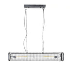 Hanglamp Cylinder Wire | 2-Lichts | Slate grey