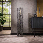 Vloerlamp Weaver Cylinder XL | 3-lichts | Zwart nikkel