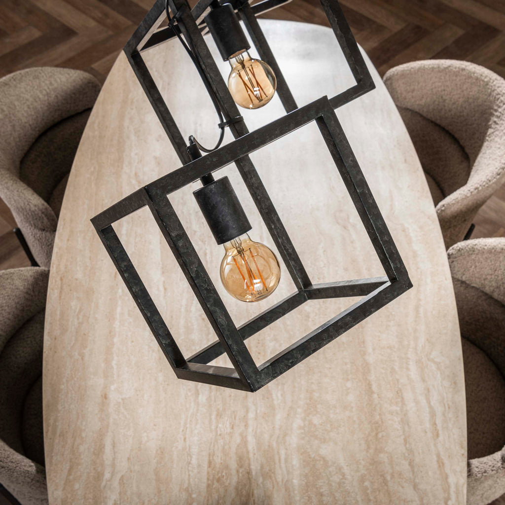 Hanglamp Cube | 4-Lichts | Charcoal