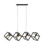 Hanglamp Cube | 4-Lichts | Charcoal
