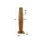 Vloerlamp Bars M | 3-lichts | Massief teak