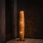 Vloerlamp Bars M | 3-lichts | Massief teak