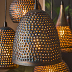 Hanglamp Punch | 7-Lichts | Zwart bruin