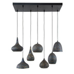 Hanglamp Punch | 7-Lichts | Zwart bruin