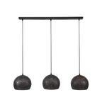 Hanglamp Punch Orb | 3-Lichts | Zwart-Bruin