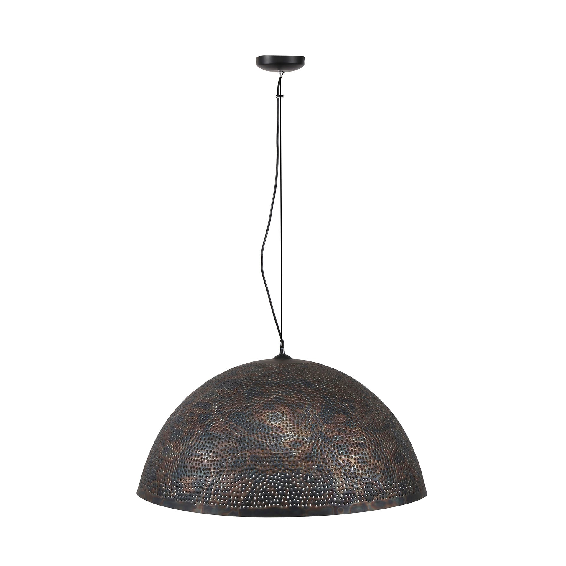 Hanglamp Punch | 1-Lichts | Ø70cm | Zwart-Bruin