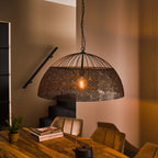 Hanglamp Armor | 1-Lichts Ø80cm | Zwart-Bruin