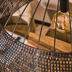 Hanglamp Armor | 1-Lichts Ø80cm | Zwart-Bruin