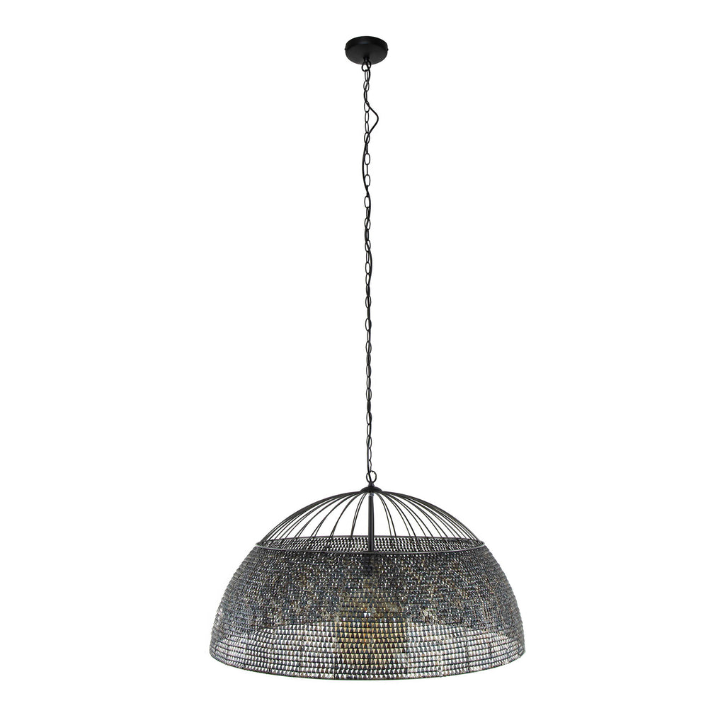 Hanglamp Armor | 1-Lichts Ø80cm | Zwart-Bruin