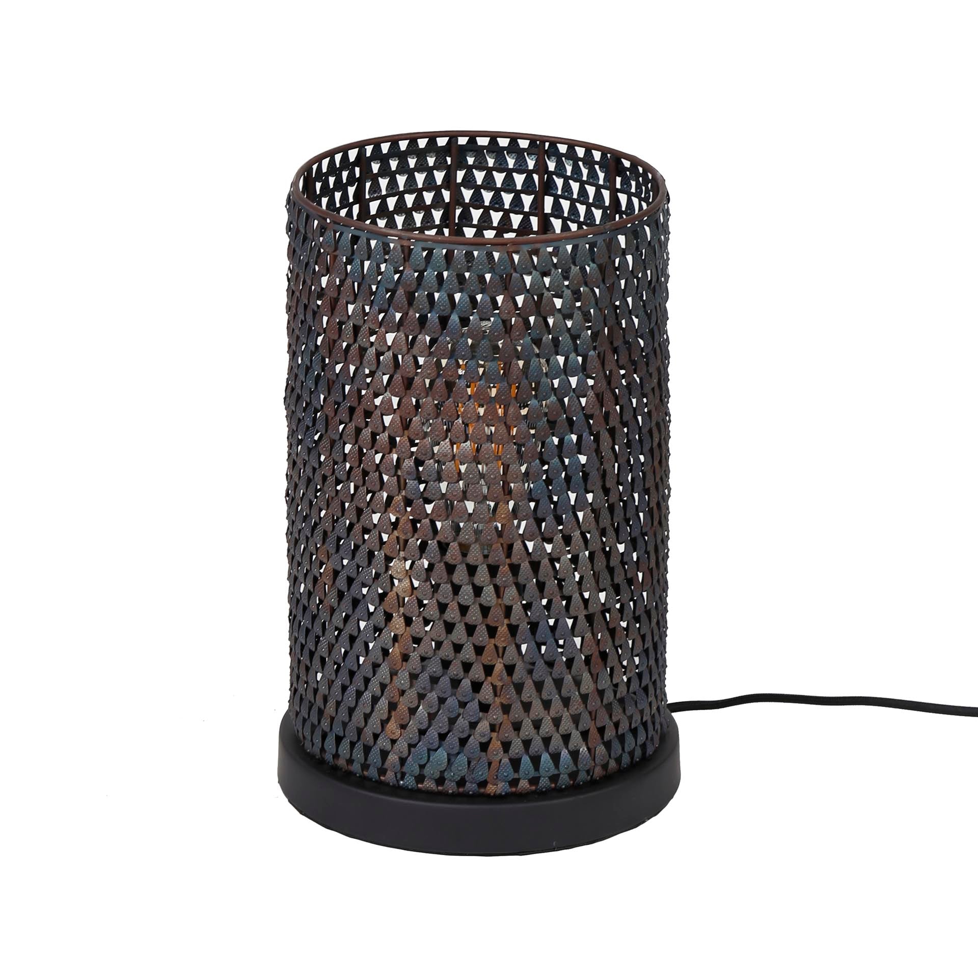 Tafellamp Armor Tube | 1-lichts | Zwart bruin