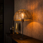 Tafellamp Armor Open | 1-lichts | Zwart bruin