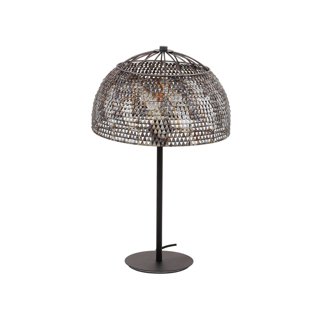 Tafellamp Armor Open | 1-lichts | Zwart bruin