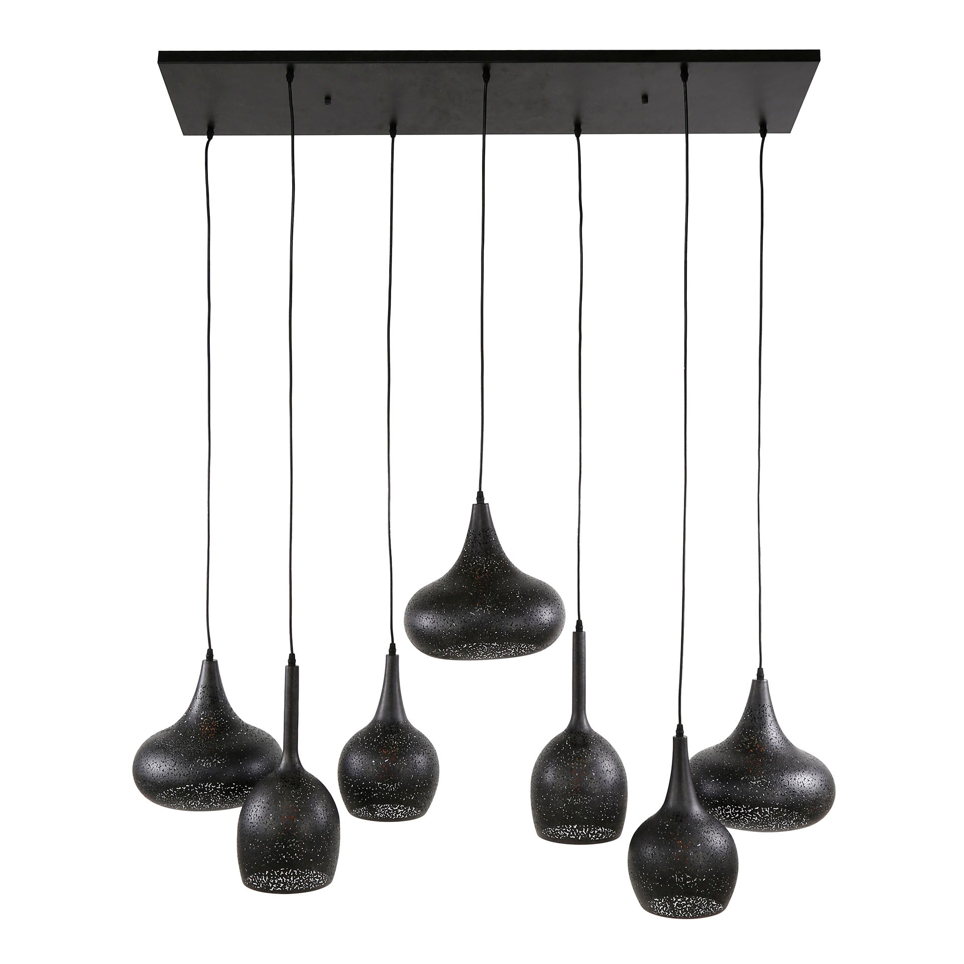 Hanglamp Zip | 7-Lichts | Artic zwart