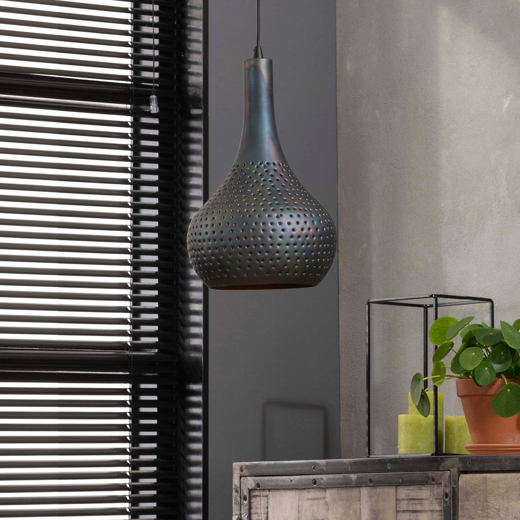 Hanglamp Punch Cone | 1-Lichts | Zwart bruin