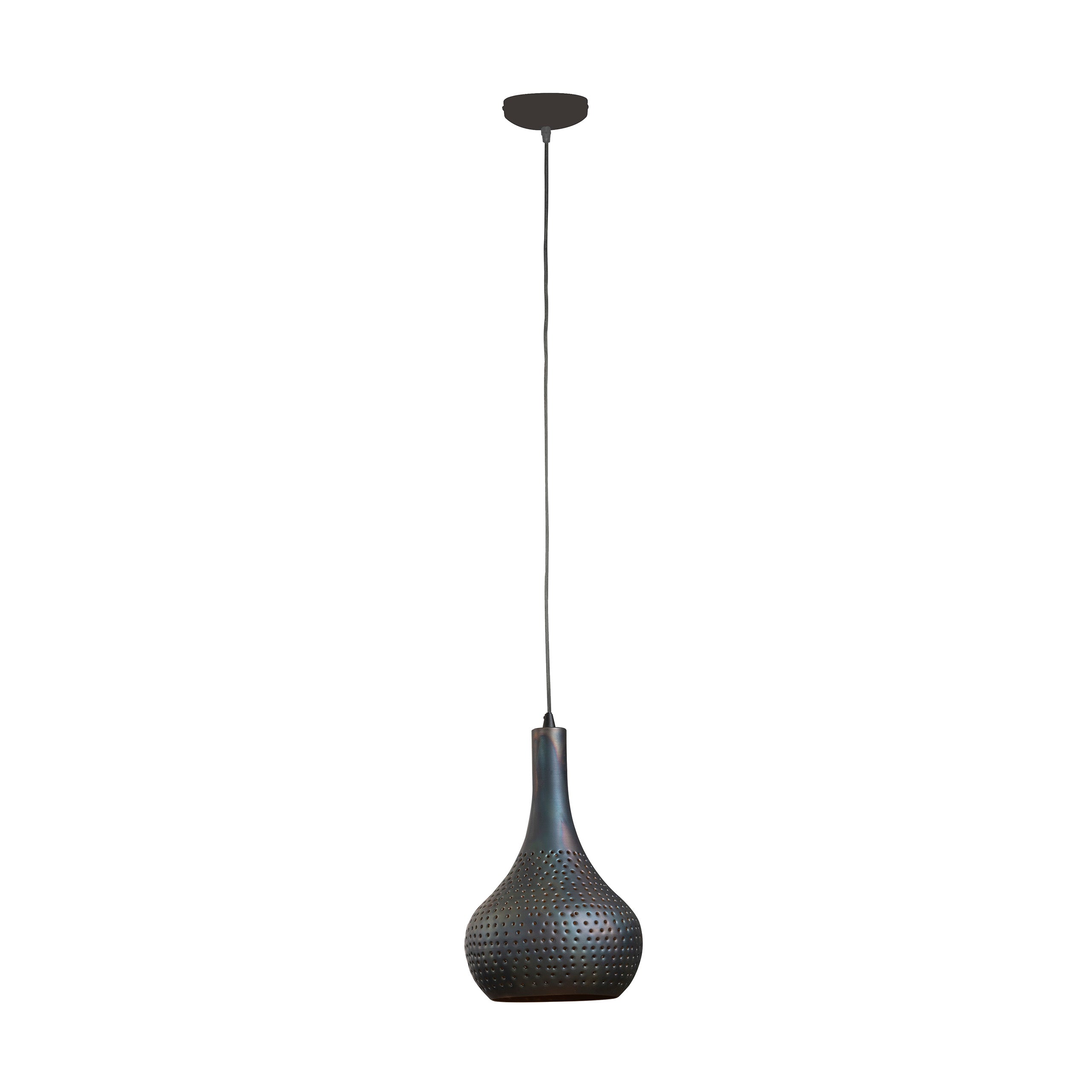 Hanglamp Punch Cone | 1-Lichts | Zwart bruin