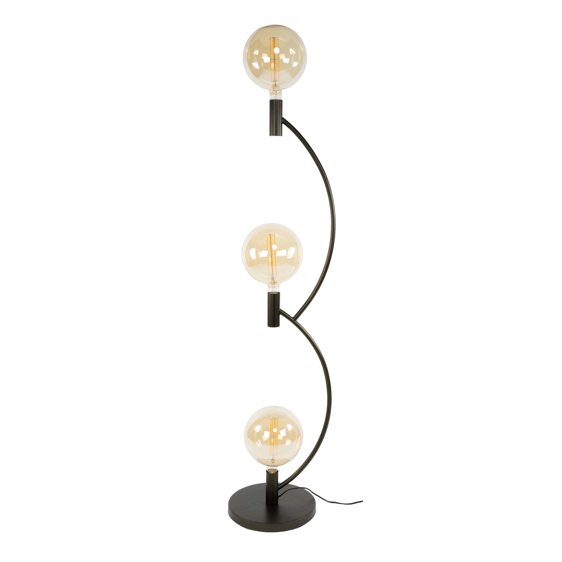 Vloerlamp Arcus | 3-lichts | Sienna bruin