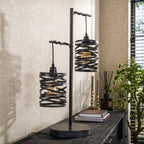 Tafellamp Spindle | 2-Lichts | Slate Grey