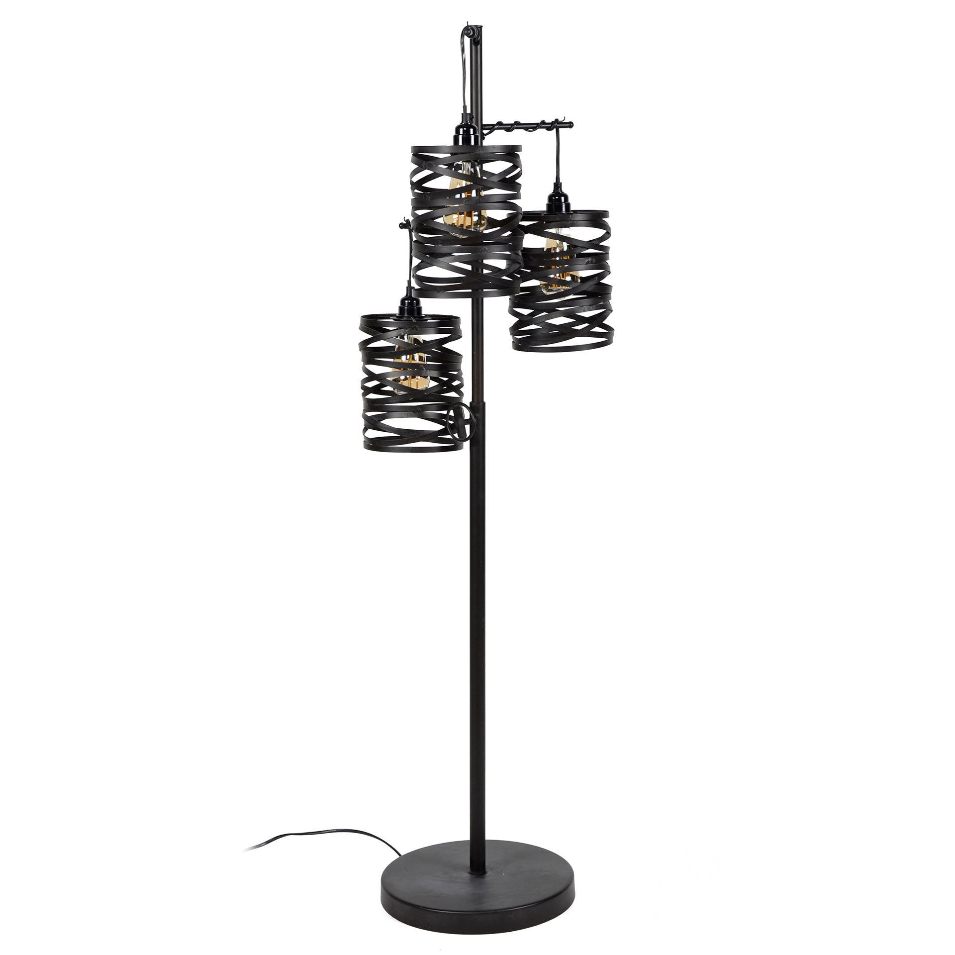 Vloerlamp Spindle | 3-Lichts | Slate grey