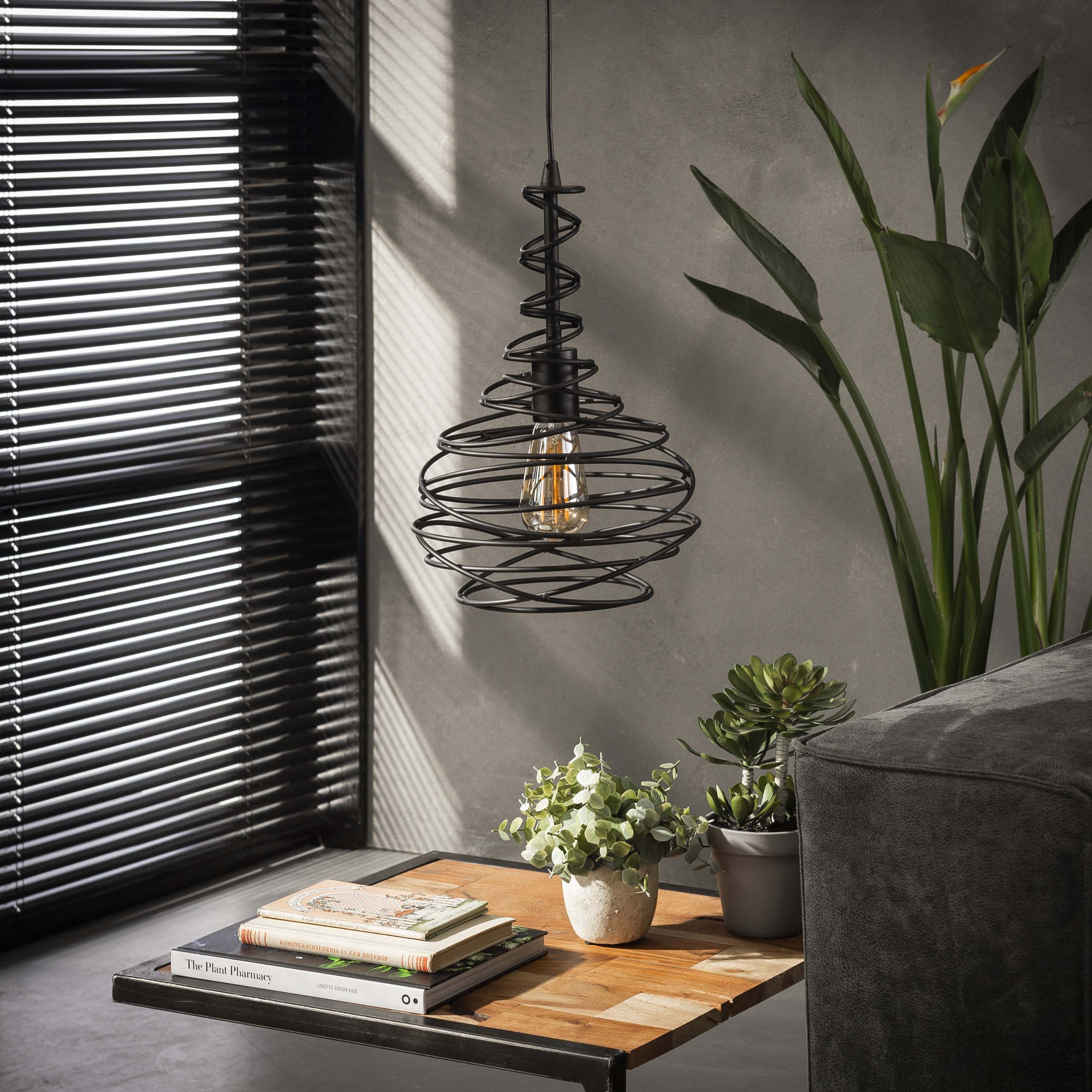 Hanglamp Spinn | 1-Lichts | Zwart