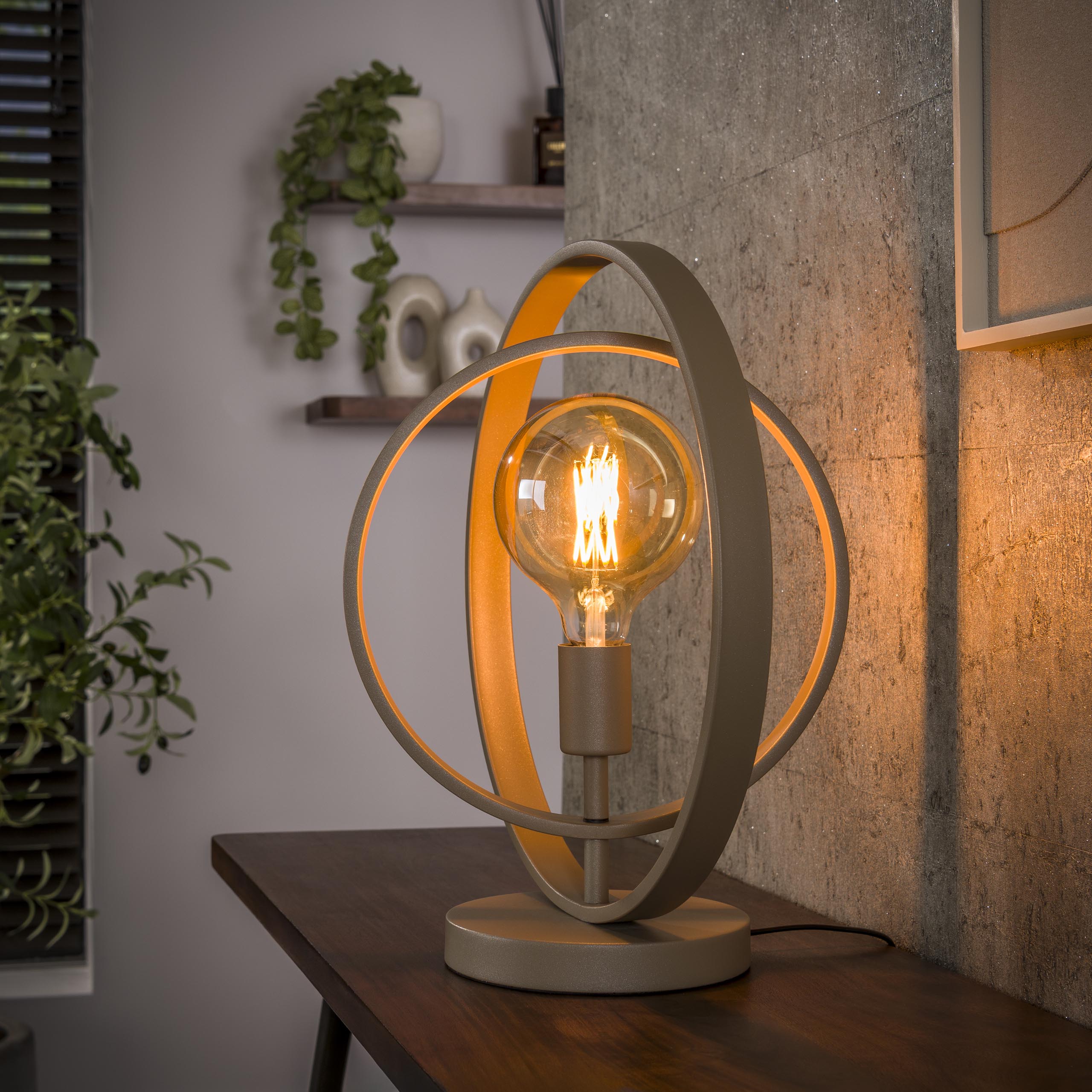 Tafellamp Turn Around | 1-Lichts | Beige