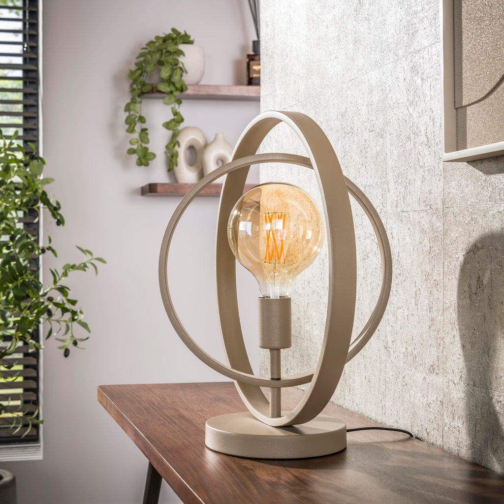 Tafellamp Turn Around | 1-Lichts | Beige