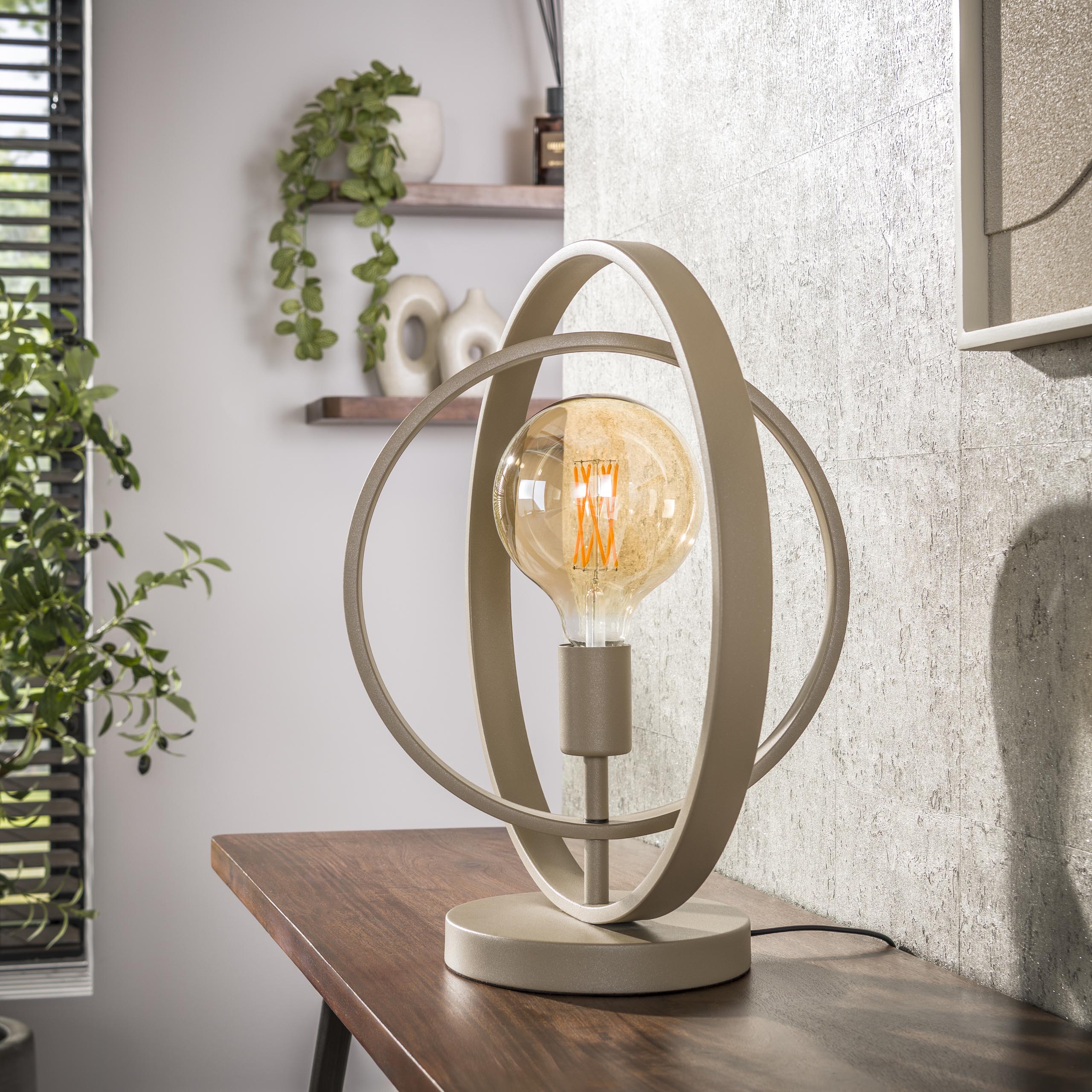 Tafellamp Turn Around | 1-Lichts | Beige