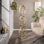 Vloerlamp Turn Around | 3-Lichts | Beige