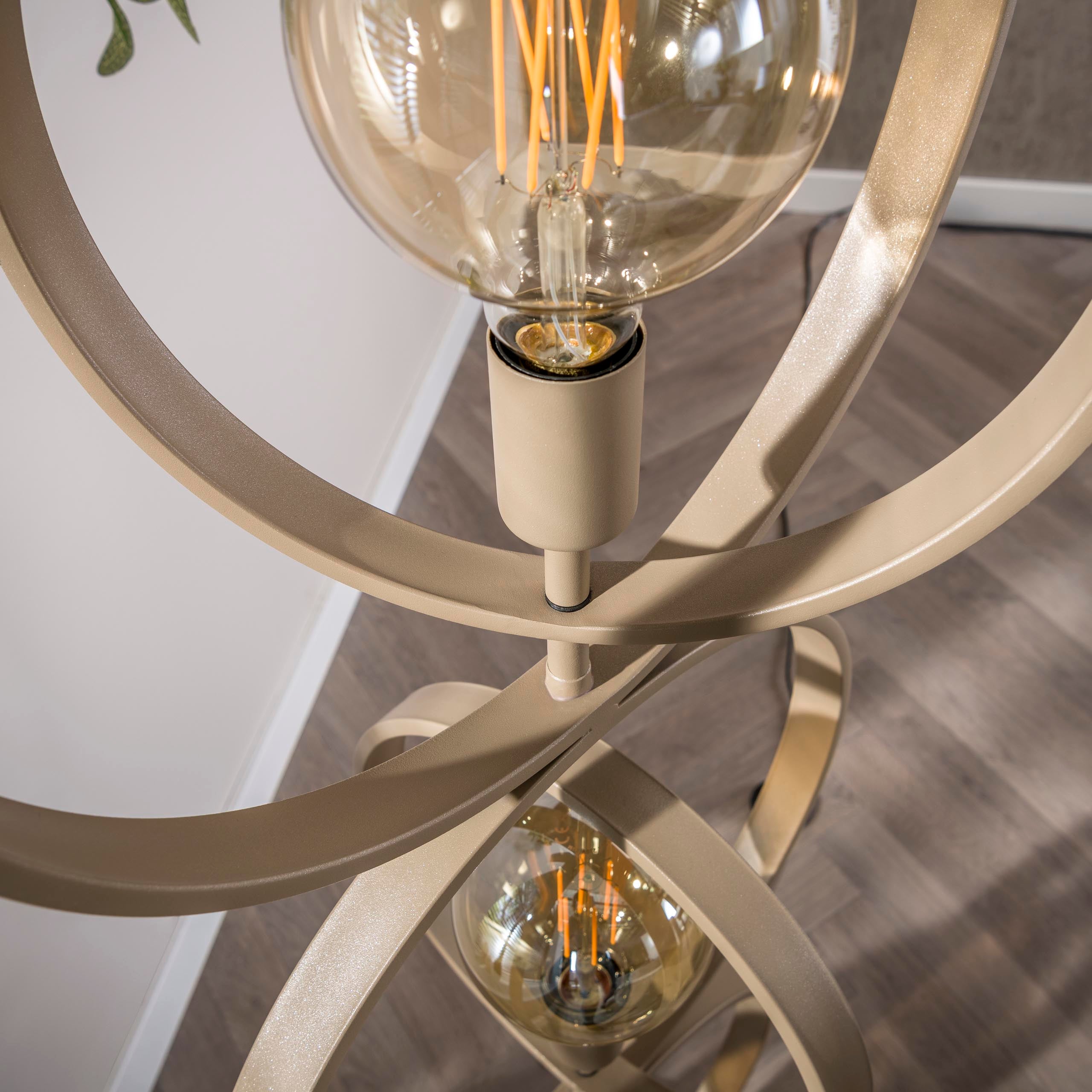 Vloerlamp Turn Around | 3-Lichts | Beige