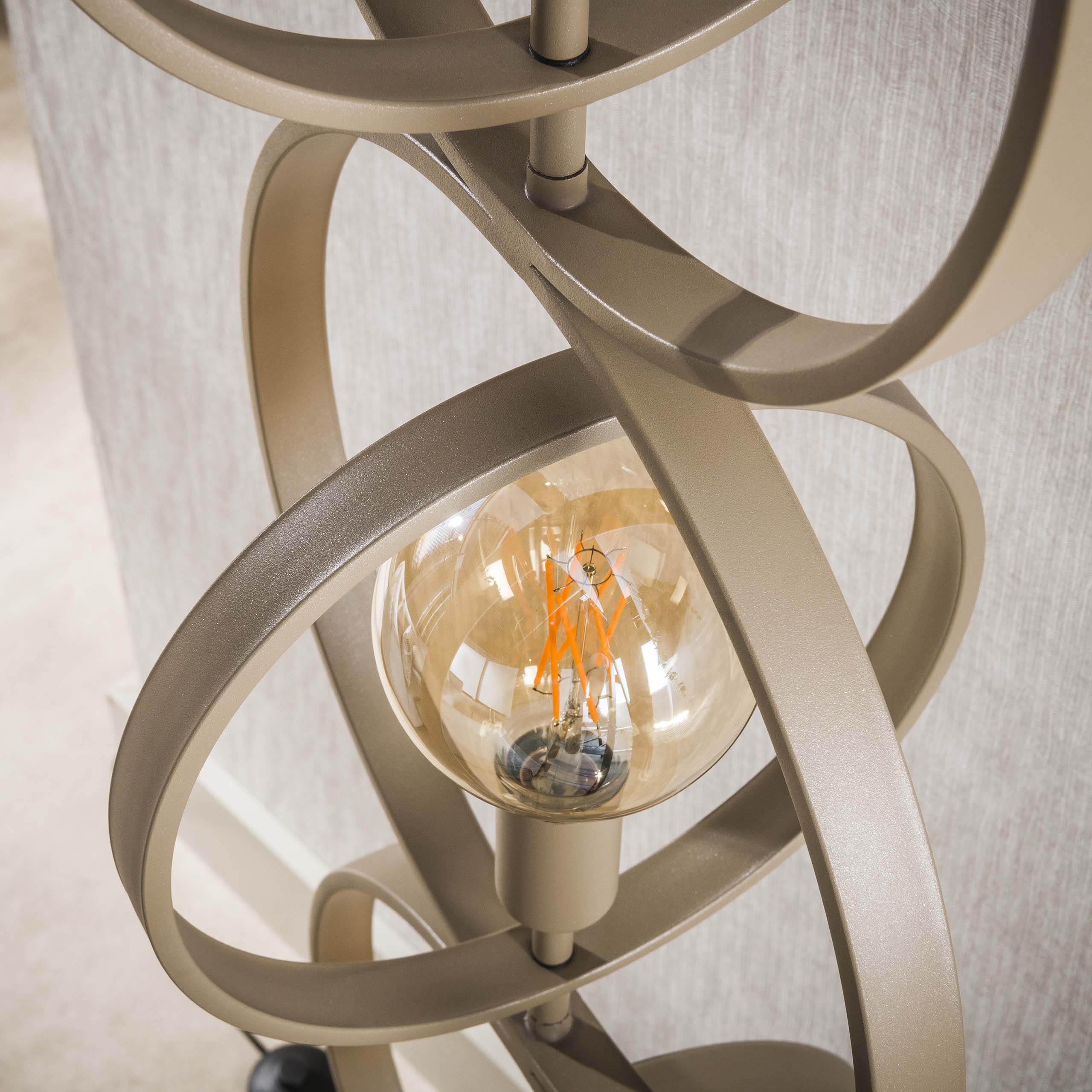Vloerlamp Turn Around 4-lichts | Beige