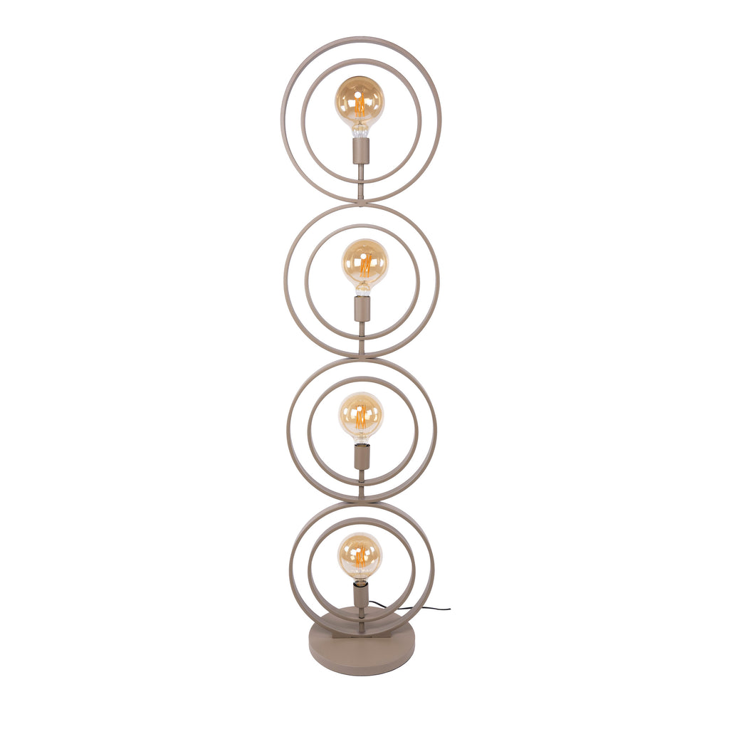 Vloerlamp Turn Around 4-lichts | Beige