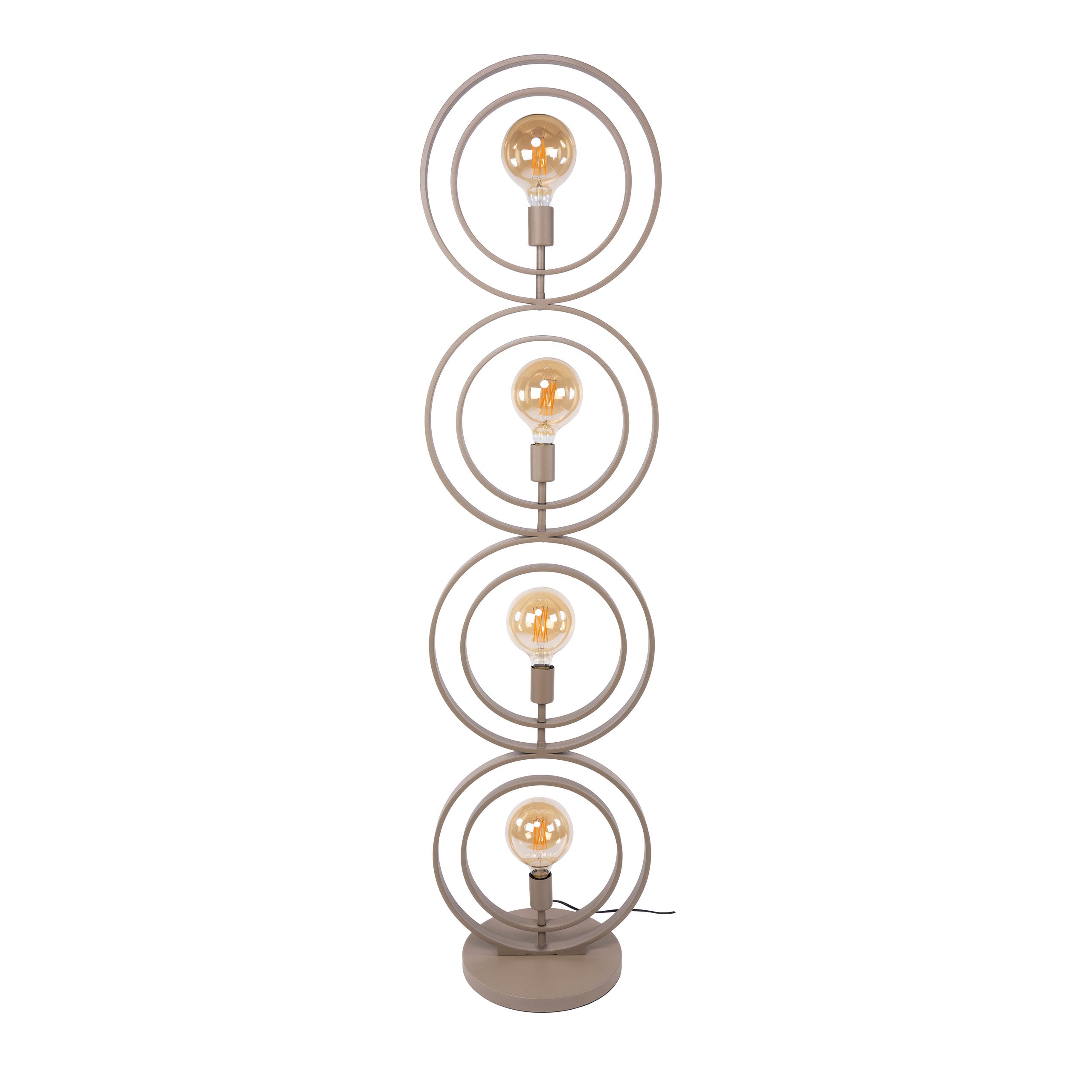 Vloerlamp Turn Around 4-lichts | Beige