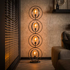 Vloerlamp Turn Around | 4-lichts | Charcoal