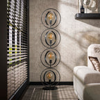 Vloerlamp Turn Around | 4-lichts | Charcoal