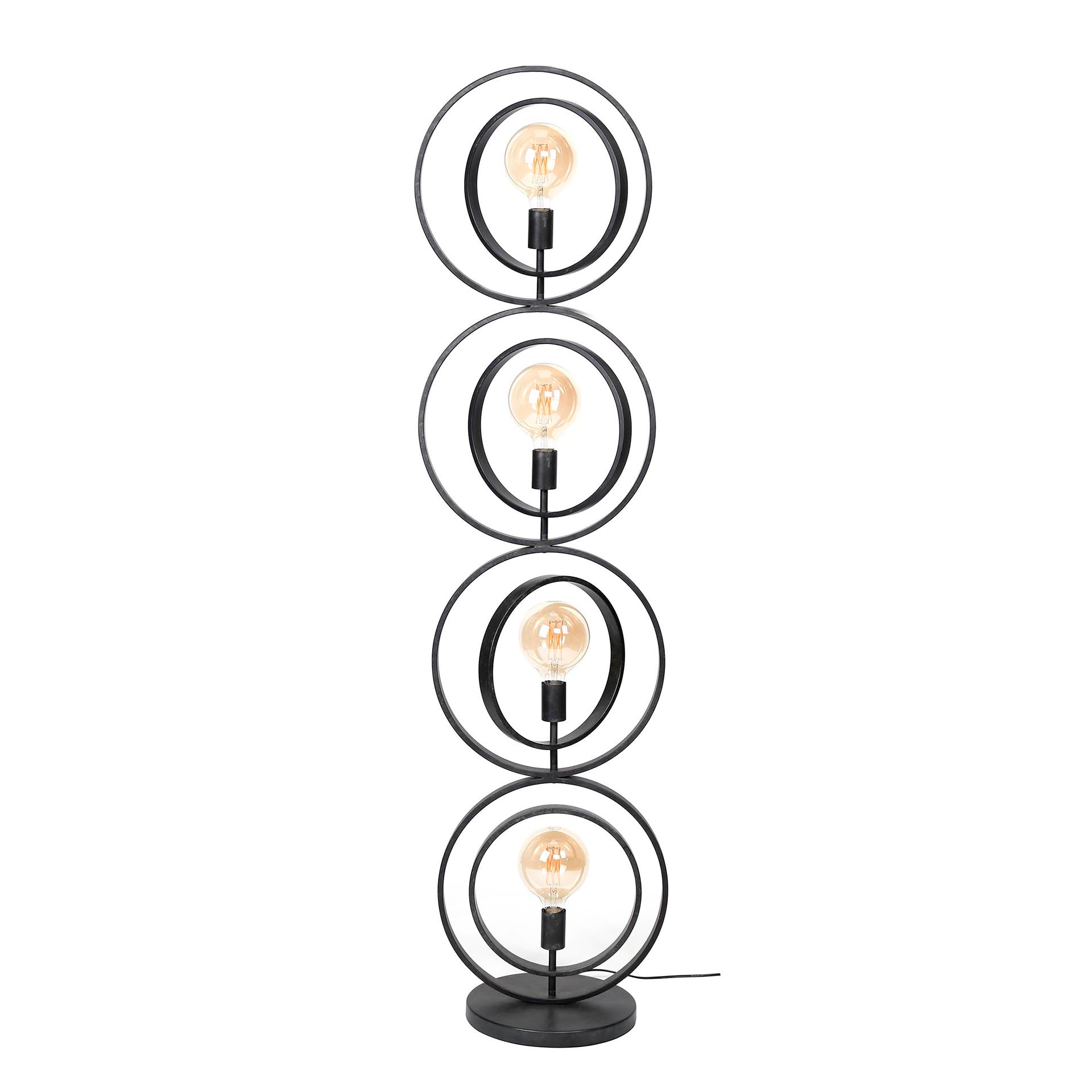 Vloerlamp Turn Around | 4-lichts | Charcoal