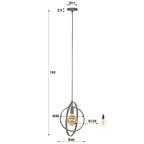 Hanglamp Turn Around | 1-Lichts | Beige