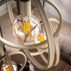 Hanglamp Turn Around | 3-Lichts | Getrapt | Beige