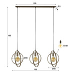Hanglamp Turn Around | 3-Lichts | Beige