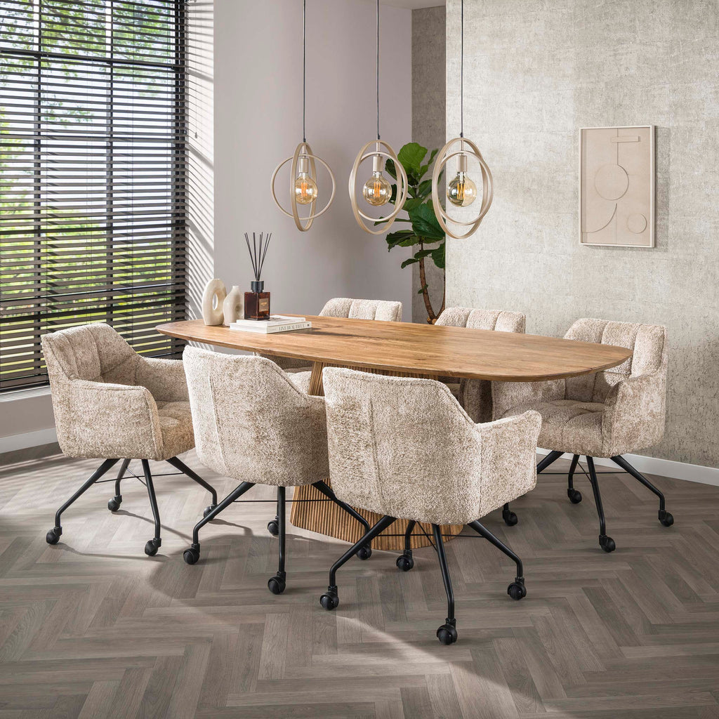 Hanglamp Turn Around | 3-Lichts | Beige