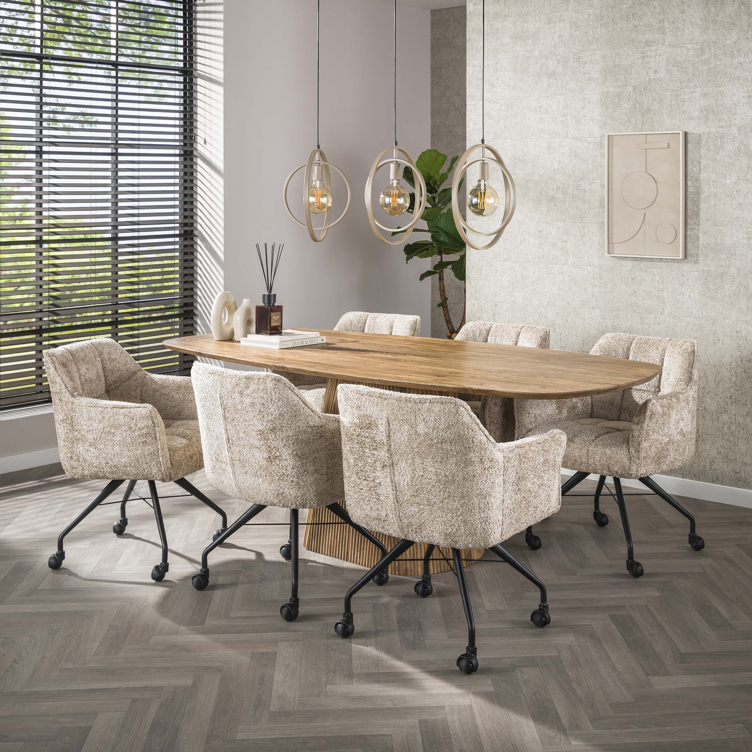 Hanglamp Turn Around | 3-Lichts | Beige