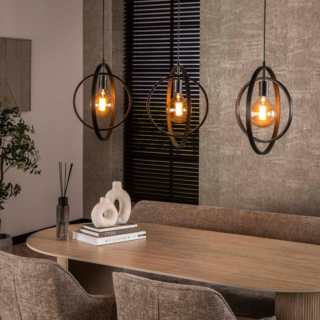 Hanglamp Turn Around | 3-Lichts | Charcoal