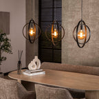 Hanglamp Turn Around | 3-Lichts | Charcoal