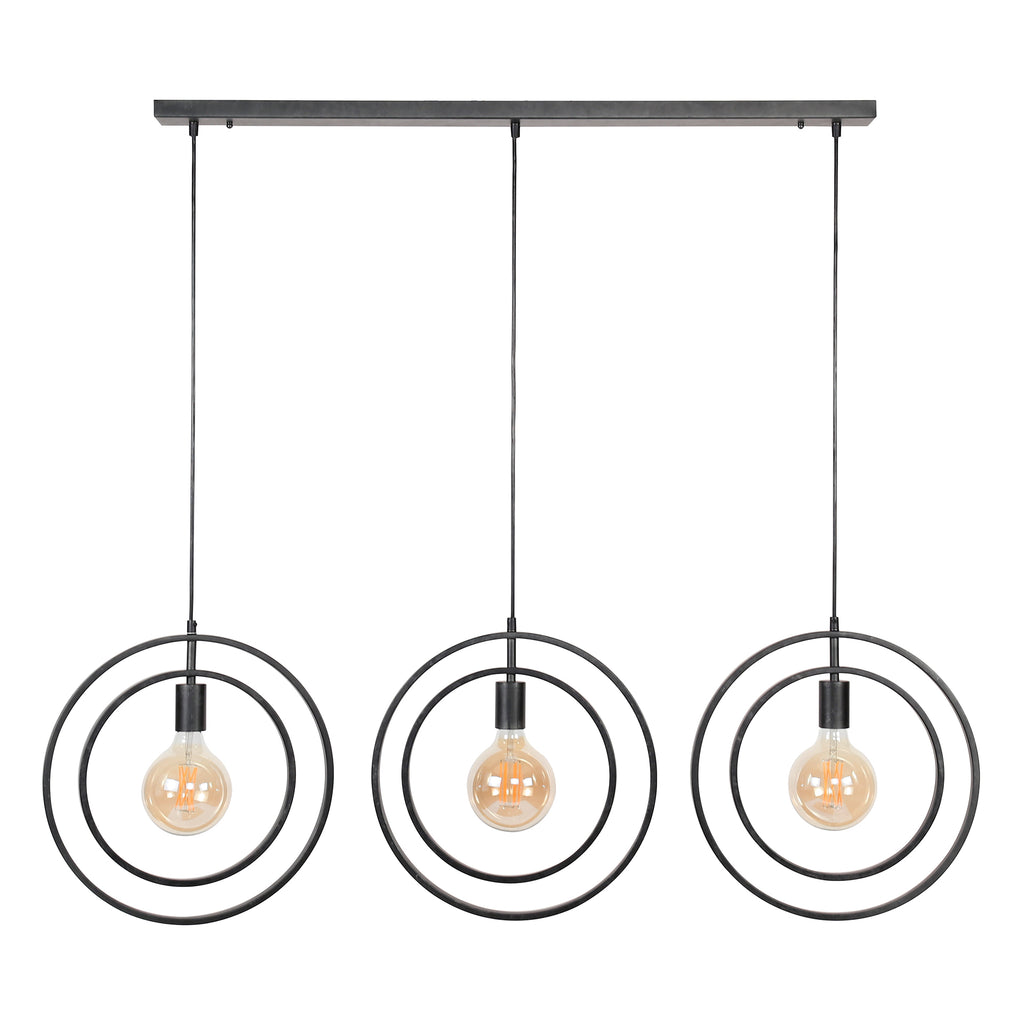Hanglamp Turn Around | 3-Lichts | Charcoal