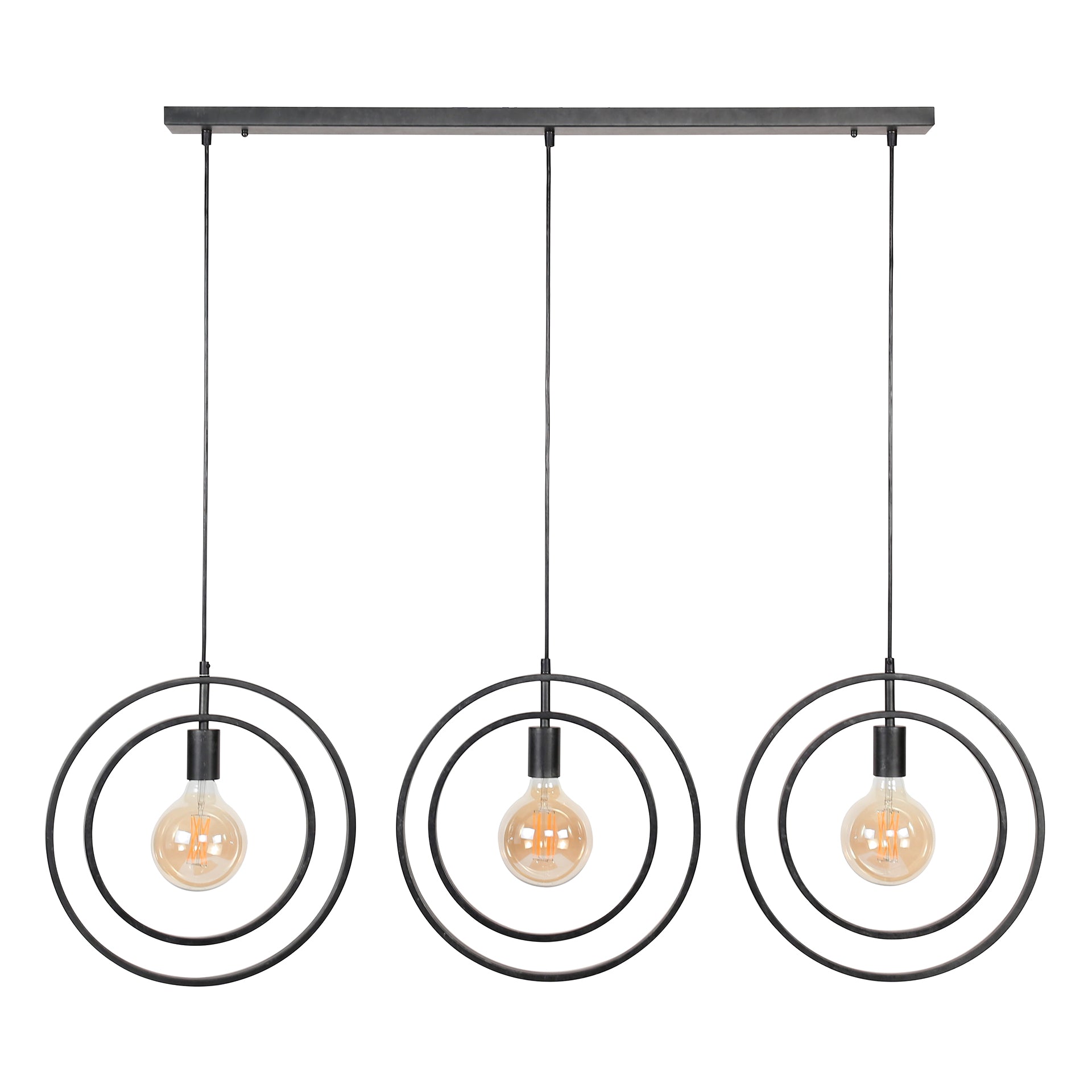 Hanglamp Turn Around | 3-Lichts | Charcoal